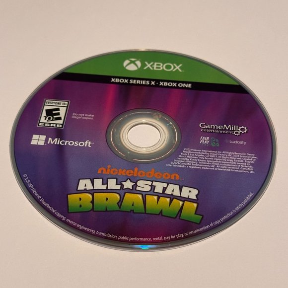 Microsoft Other - Nickelodeon All Star Brawl Xbox One & Xbox Series X Brand New Loose Disc